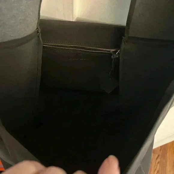 Monserat De Lucca Ano Shoulder Nubuck Charcoal bag - Picture 6 of 7